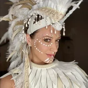 Accessories | Handmade White Feather Headdress Mohawk  display picture 3